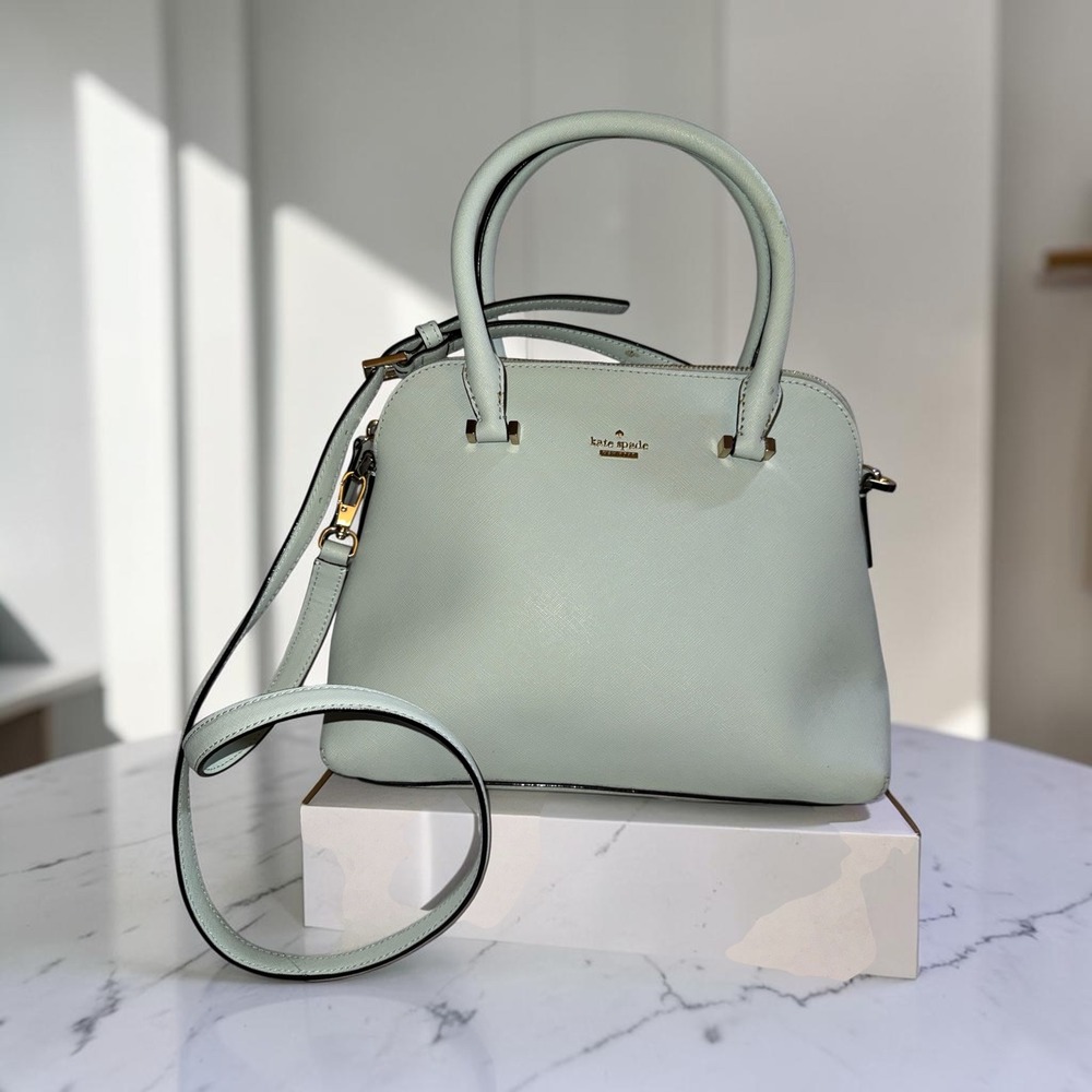 Kate Spade Cedar Street Maise Mint Green Satchel Crossbody Handbag